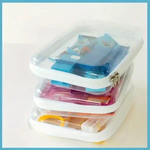 3PCS Clear Zipper Pouches